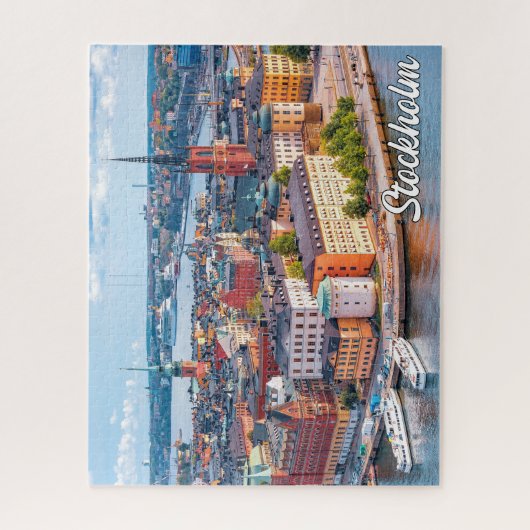 Schönes Stockholm, Schweden Puzzle (Vertikal)