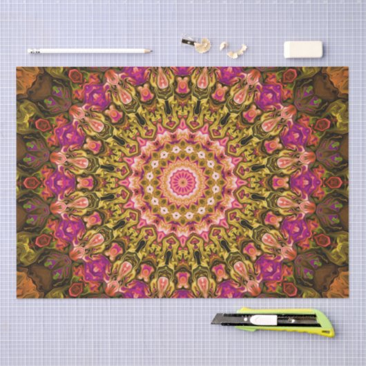 schönes Stoffteppichmuster Seidenpapier (Handwerk)