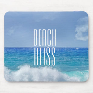 Schönes Strand-Glücks-klassischer Brandungs-Himm Mousepad