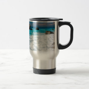 Schönes Strandwasser Surf Aloha Hawaiian Wedding Reisebecher