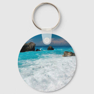 Schönes Strandwasser Surf Aloha Hawaiian Wedding Schlüsselanhänger