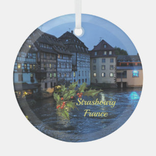 Schönes Straßburg, Frankreich Ornament Aus Glas