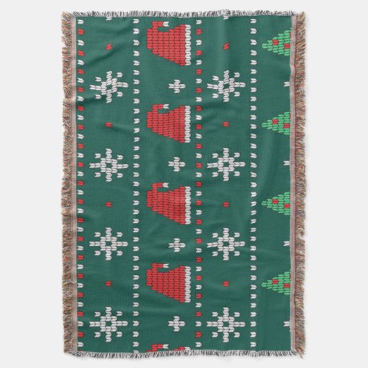 Schönes Strickmuster Decke (Vorderseite Vertikal)