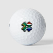 Schönes Südafrika Hashtag Flaggenmuster Art Golfball (Vorderseite)