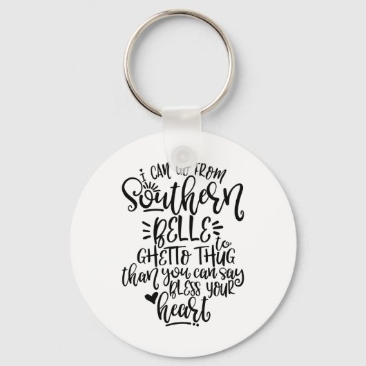 Schönes Südbild, das ich von Südbelle aus entdecke Schlüsselanhänger (Vorderseite)