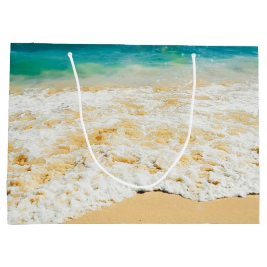 Schönes Summer Beach Sunset Foto Große Geschenktüte (Rückseite)