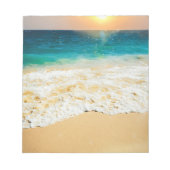 Schönes Summer Beach Sunset Foto Notizblock (Vorderseite)
