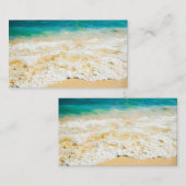 Schönes Summer Beach Sunset Foto Visitenkarte (Vorne/Hinten)