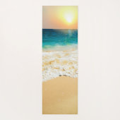 Schönes Summer Beach Sunset Foto Yogamatte (Rückseite)