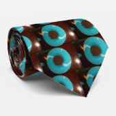 Schönes Summer Blue Skeezer Design Krawatte (Gerollt)