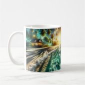Schönes Sunset Beach House Kaffeetasse (Links)