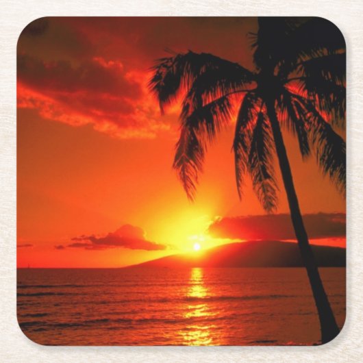 Schönes Sunset Untersetzer Set (Vorderseite)