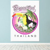 Schönes Surat Thani Thailand Logo Leinwanddruck (Insitu (Holzboden))