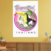Schönes Surat Thani Thailand Logo Leinwanddruck (Insitu (Wohnzimmer))