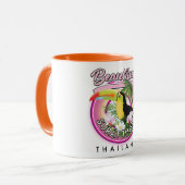 Schönes Surat Thani Thailand Logo Tasse (Vorderseite Links)