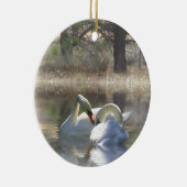 Schönes Swan Couple Xmas Ornament (Rechts)