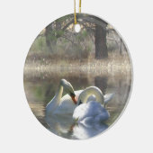 Schönes Swan Couple Xmas Ornament (Links)