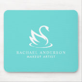 Schönes Swan-Minimalistisch-Logo Mousepad (Vorne)