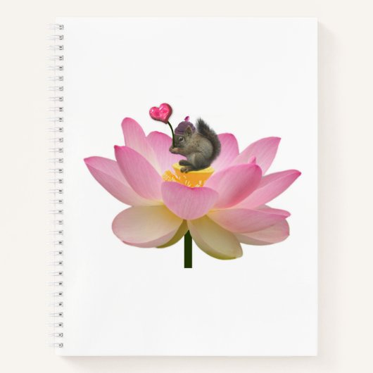 Schönes Sweet Baby Hipster Eichhörnchen Notizblock (Vorderseite)