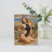 Schönes Swimsuit-Modell Postkarte (Stehend Vorderseite)