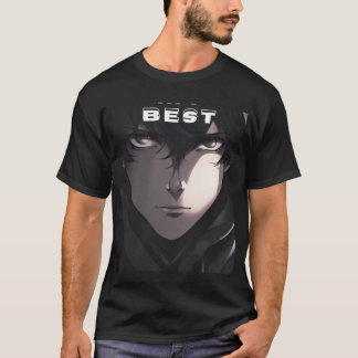schönes T-Shirt und schwarze Farbe und halb Seevle