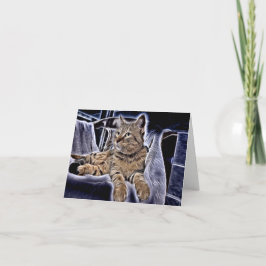 Schönes Tabby Karte
