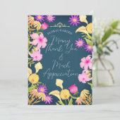 Schönes Tagesblau Dankeskarte (Stehend Vorderseite)