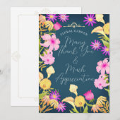 Schönes Tagesblau Dankeskarte (Vorne/Hinten)