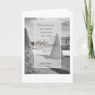 Schönes Tageszitat - Garten Mark Twains Versailles Karte