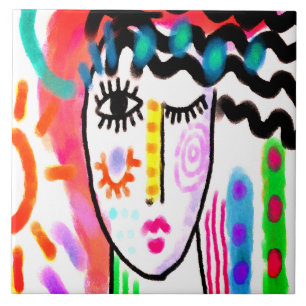 Schönes, tagsüber Abstraktes digitales Bild Fliese