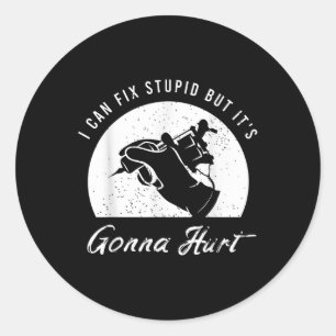 Schönes Tattoo für einen Tattoo-Künstler Runder Aufkleber