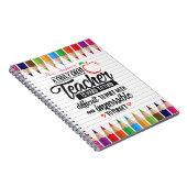 Schönes Teacher-Wertungsangebot Notizblock (Rechte Seite)