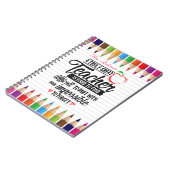 Schönes Teacher-Wertungsangebot Notizblock (Linke Seite)