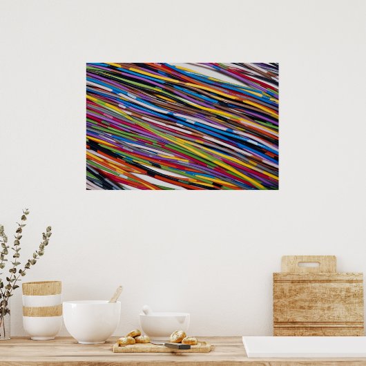 Schönes Telefonkabel Poster (Küche)