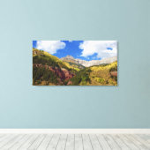 Schönes Telluride im Goldenen Herbst Leinwanddruck (Insitu (Holzboden))