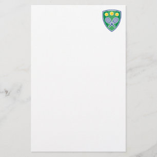 Schönes Tennis-Briefpapier und Briefköpfe Briefpapier