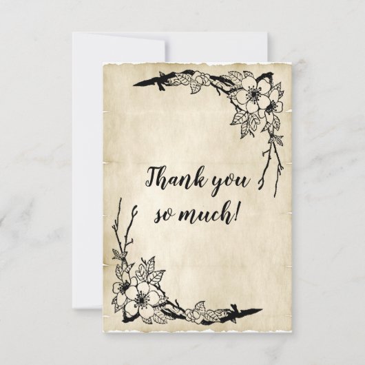 Schönes Thema Blumenzwiebeln Dankeskarte (Vorderseite)