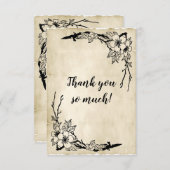 Schönes Thema Blumenzwiebeln Dankeskarte (Vorne/Hinten)