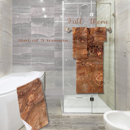 Schönes Thema des Herbstes Badhandtuch Set
