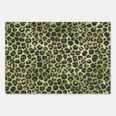 Schönes Thema Green und Gold Safari Geschenkpapier Set (Vorderseite 3)