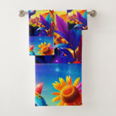 Schönes Tier Drei Badhandtuch Set (Insitu)