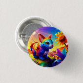 Schönes Tier Drei Button (Vorne & Hinten)