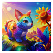 Schönes Tier Drei Fliese (Vorderseite)