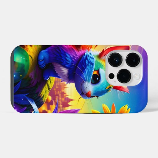 Schönes Tier Drei iPhone Hülle (Rückseite (Horizontal))