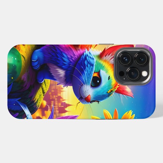 Schönes Tier Drei iPhone Hülle (Rückseite (Horizontal))