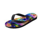 Schönes Tier Drei Kinderbadesandalen (Schrägansicht)