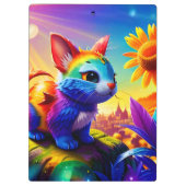 Schönes Tier Drei Klemmbrett (Rückseite)