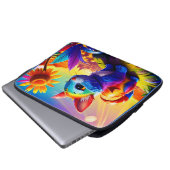 Schönes Tier Drei Laptopschutzhülle (Vorne Knopf)
