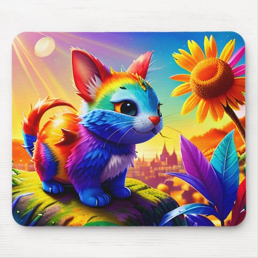 Schönes Tier Drei Mousepad (Vorne)