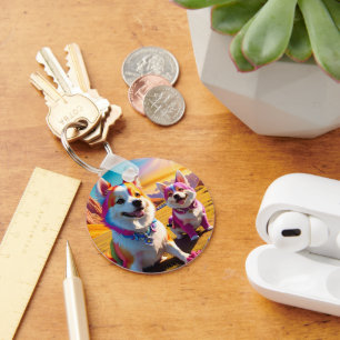 Schönes Tier Vier Schlüsselanhänger